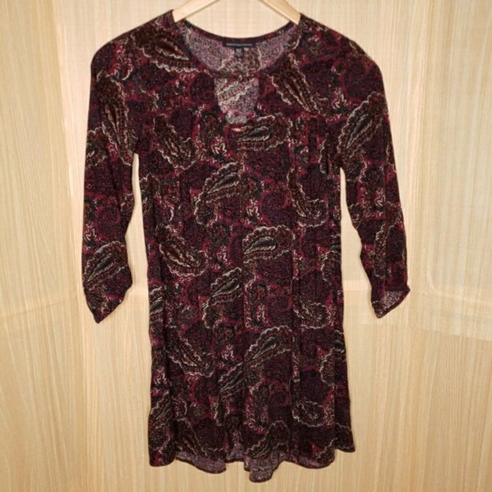 American Eagle  Paisley 3/4 Sleeve Dress. XS